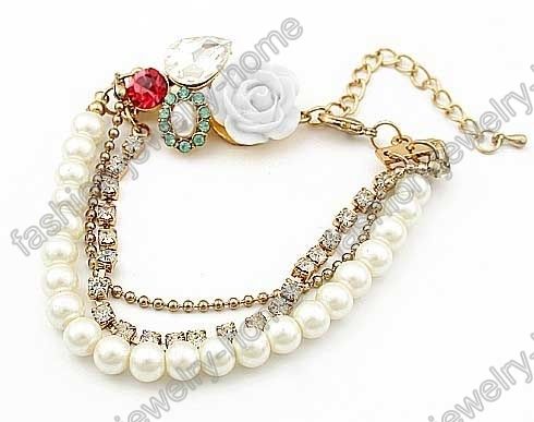 Pulseira Múltipla Rosa